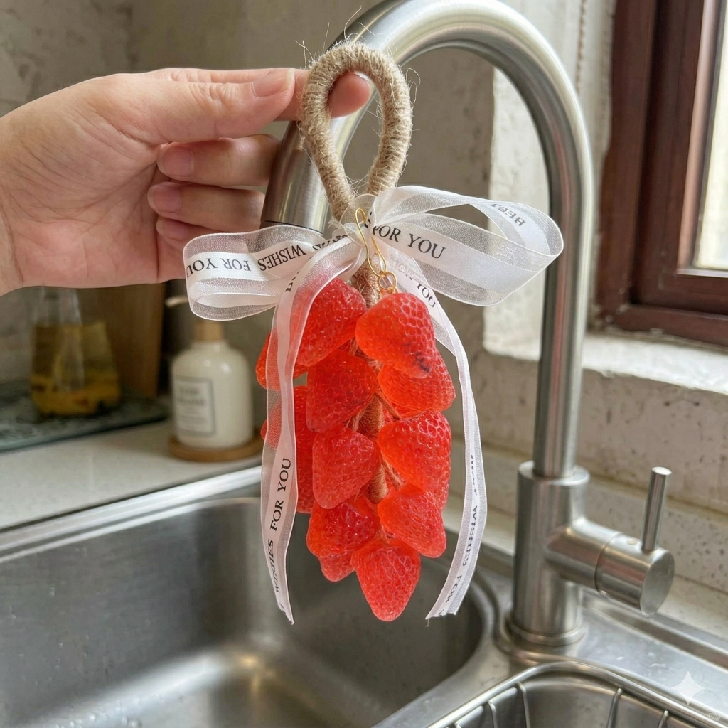 🍓 Sweet Strawberry Infusion – Handcrafted Aromatherapy Hanging Ornament