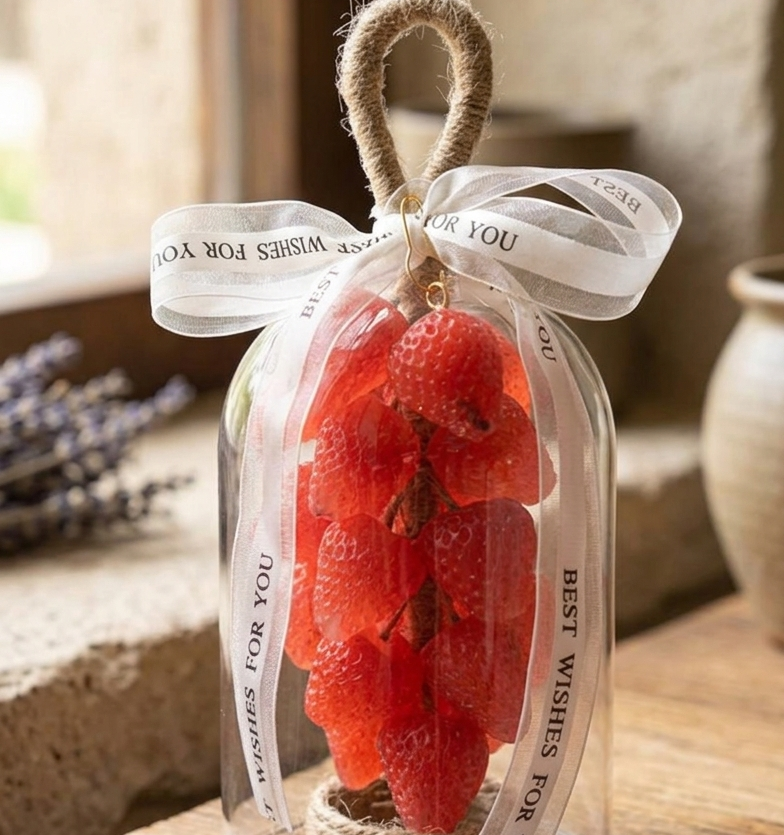 🍓 Sweet Strawberry Infusion – Handcrafted Aromatherapy Hanging Ornament