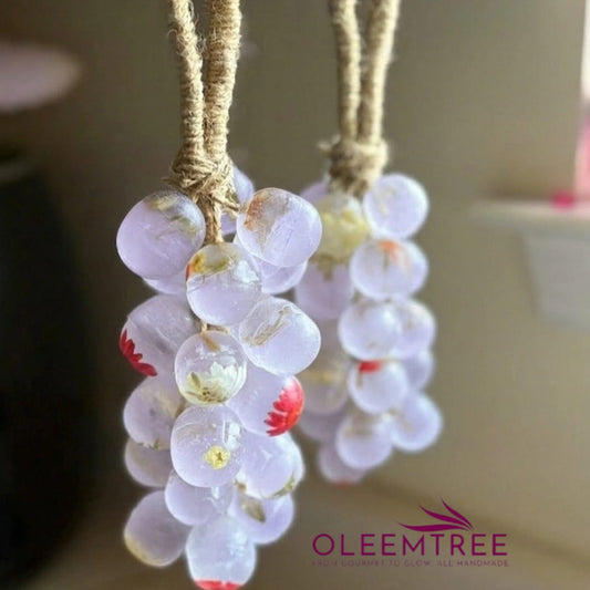 Handcrafted Rose Soap🌹 - Pressed Petal Grape Cluster